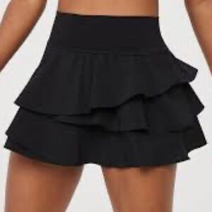 Aerie Offline Maggie Ruffle Tennis skirt with shirts XXS